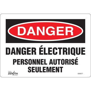 "Personnel Autorisé Seulement" Sign - 010-LVJP600