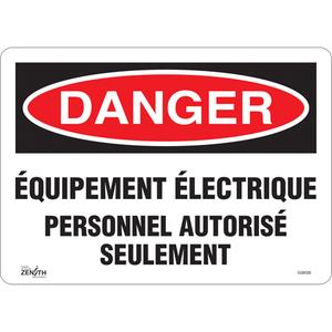 "Équipement Électrique" Sign - 010-LVJP619