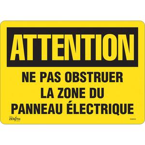 "Zone du Panneau Électrique" Sign - 010-LVJP737