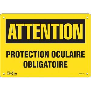 "Protection Oculaire Obligatoire" Sign - 010-LVJP860