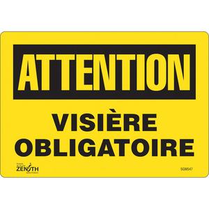 "Visière Obligatoire" Sign - 010-LVJP870
