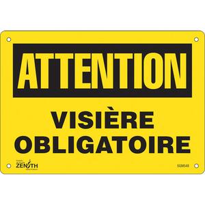 "Visière Obligatoire" Sign - 010-LVJP871