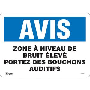 "Portez Des Bouchons Auditifs" Sign - 010-LVJP895