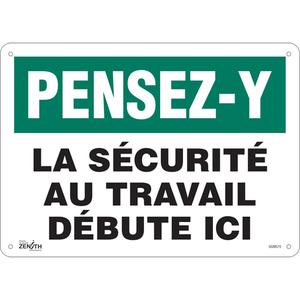 "La Sécurité au Travail" Sign - 010-LVJP803