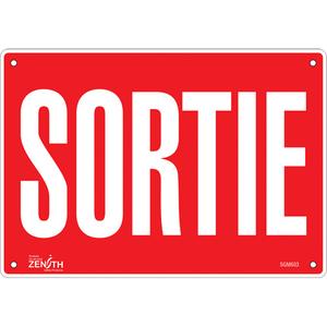 "Sortie" Sign - 010-LVJP936