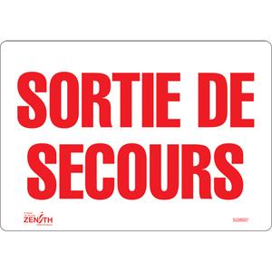 "Sortie De Secours" Sign - 010-LVJP930