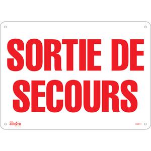 "Sortie De Secours" Sign - 010-LVJP944