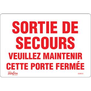 "Sortie De Secours" Sign - 010-LVJP942