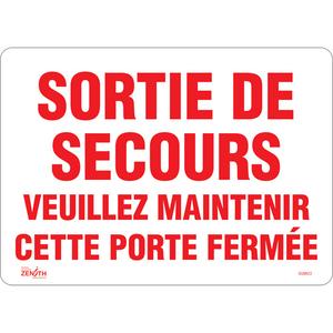 "Sortie De Secours" Sign - 010-LVJP955