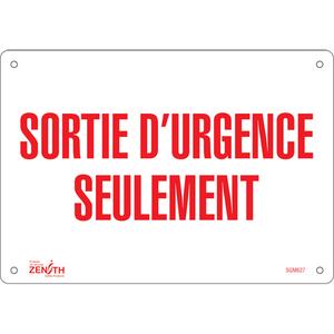 "Sortie D'Urgence" Sign - 010-LVJP950