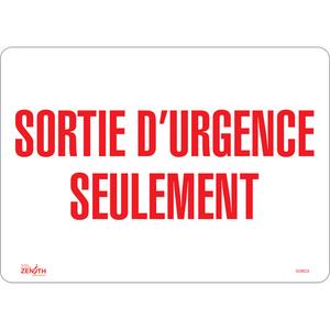 "Sortie D'Urgence" Sign - 010-LVJP951