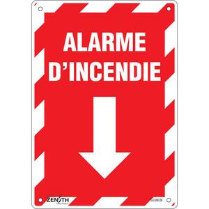 "Alarme D'Incendie" Arrow Sign - 010-LVJP961