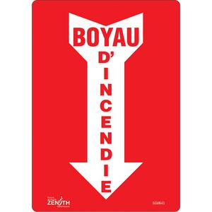 "Boyau D'Incendie" Arrow Sign - 010-LVJP976