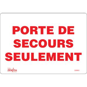 "Porte De Secours" Sign - 010-LVJP994