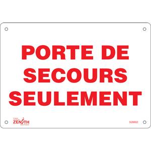 "Porte De Secours" Sign - 010-LVJP996