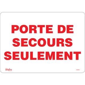 "Porte De Secours" Sign - 010-LVJP997