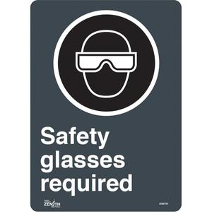 "Safety Glasses Required" Sign - 010-LVJP032
