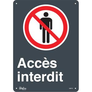 "Accès interdit" Sign - 010-LVJP042