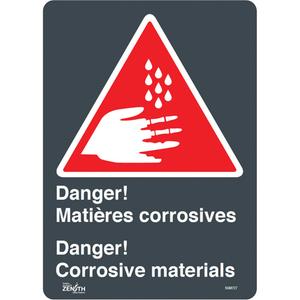 "Corrosive Materials" Sign - 010-LVJP050