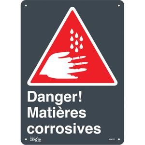 "Matières Corrosives" Sign - 010-LVJP065
