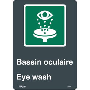 "Bassin Oculaire/Eye Wash" Sign - 010-LVJP096