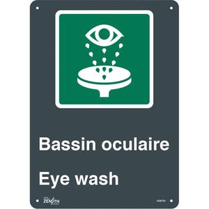 "Bassin Oculaire/Eye Wash" Sign - 010-LVJP097