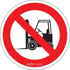 No Forklifts CSA Standard Safety Sign - 010-LVJP029