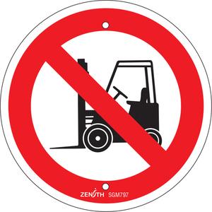 No Forklifts CSA Standard Safety Sign - 010-LVJP020