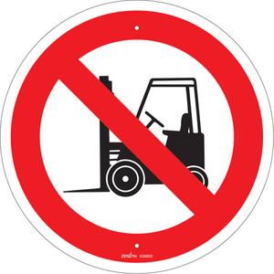 No Forklifts CSA Standard Safety Sign - 010-LVJP133