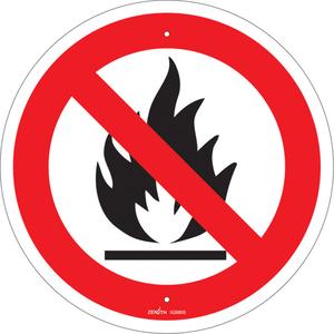 No Open Flames CSA Standard Safety Sign - 010-LVJP139