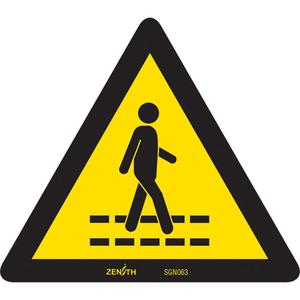 Pedestrian Safety Lane CSA Standard Safety Sign - 010-LVJQ396