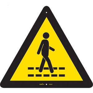 Pedestrian Safety Lane CSA Standard Safety Sign - 010-LVJQ390