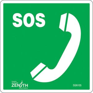Emergency Telephone CSA Standard Safety Sign - 010-LVJQ438