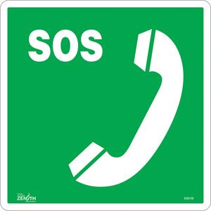 Emergency Telephone CSA Standard Safety Sign - 010-LVJQ431