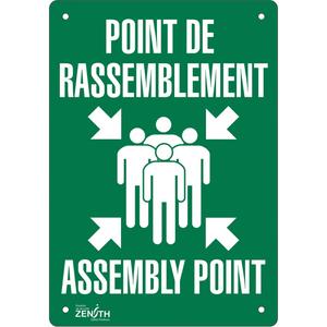 "Point de rassemblement/Assembly Point" Sign - 010-LVJS403