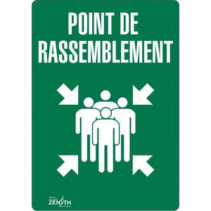 "Point de rassemblement" Sign - 010-LVJS413