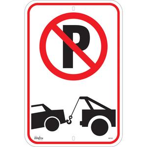 No Parking Tow Away Zone Sign - 010-LVJS675