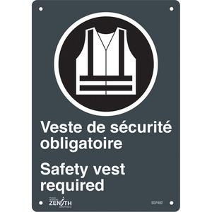 "Port du dossard obligatoire/Safety Vest Required" Sign - 010-LVJS735