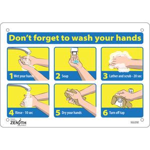 "Don't Forget to Wash Your Hands" Pictogram Sign - 010-LVJX525