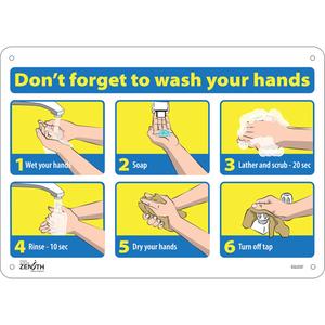 "Don't Forget to Wash Your Hands" Pictogram Sign - 010-LVJX520
