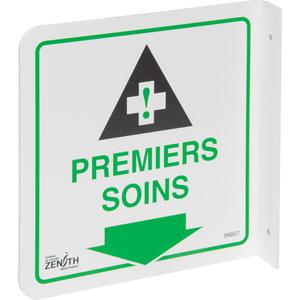 90° Projecting "Premiers Soins" Sign - 010-LVKJ800