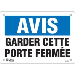 "Porte fermée" Sign - 010-LVKJ825