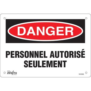 "Personnel autorisé seulement" Sign - 010-LVKJ829
