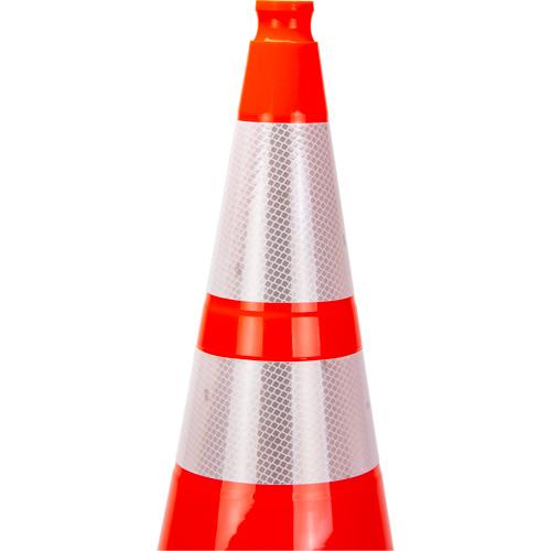 Premium Traffic Cone - 28", Orange, 4" & 6", 13-3/4" W x 13-3/4" L, 1 Year Limited, Quebec, Ontario, & Alberta Ministry of Transport Regulations - Image 2