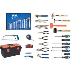 Deluxe Tool Set with Plastic Tool Box - 010-LWBS345