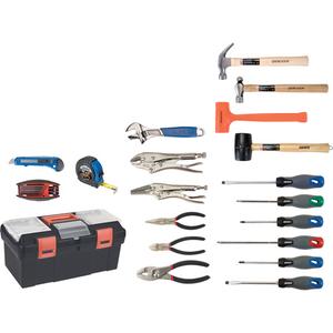 Essential Tool Set with Plastic Tool Box - 010-LWBS346