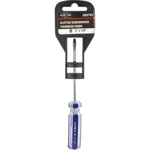 Blue Transparent Striped Slotted Screwdriver - 010-LXDA036