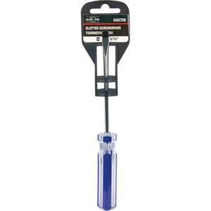 Blue Transparent Striped Slotted Screwdriver - 010-LXDA038