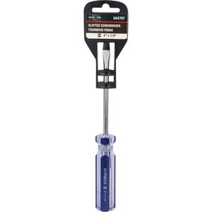 Blue Transparent Striped Slotted Screwdriver - 010-LXDA030