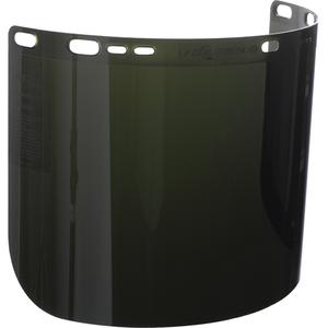 F50 Moulded Faceshield - 8", 15-1/2", 0.06", Polycarbonate, 5.0, Meets/Exceeds CSA Z94.3/ANSI Z87+, Unbound